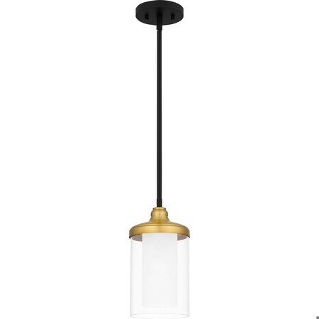 Quoizel Rowland 1-Light Matte Black Mini Pendant ROW1506MBK